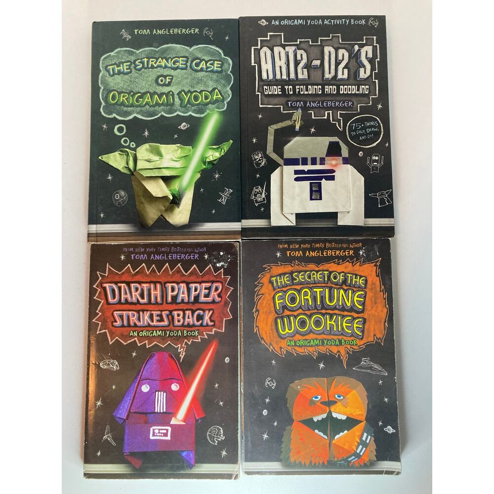 Star Wars Orgami Yoda Book Lot of 4 - Paper Folding  by Tom Angleberger